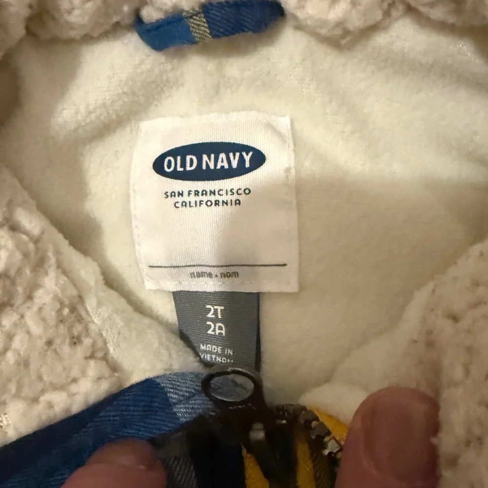 Old Navy Cozy Plaid Vest